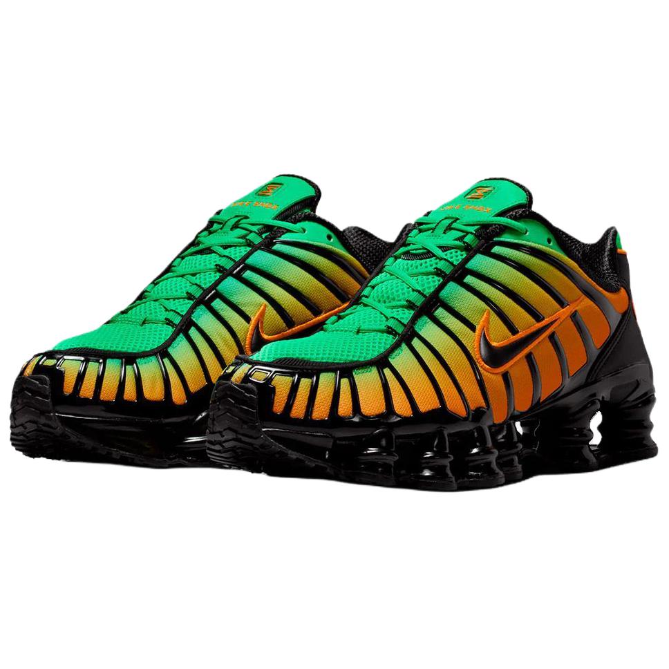 Nike Shox TL Зеленый Шок Яркая Керамика Мужские Кроссовки Многоцветные Черные AV3595-301
