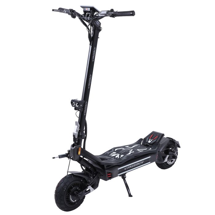 FREEBOY H16 Performance Electric Scooter, Dual Motor, 60V 30Ah, Tubeless 11”, Black