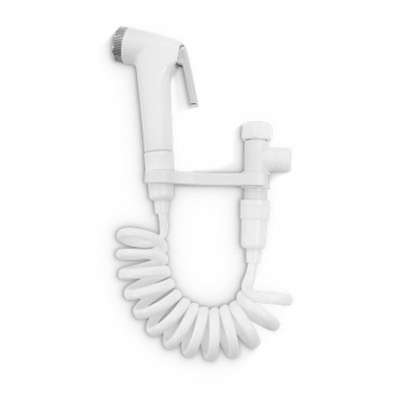Shower Head Wall Hose Bathroom Plastic Toilet Shattaf Adapter Bidet Bracket Kit 1.5M Wash Douche Handheld New Home