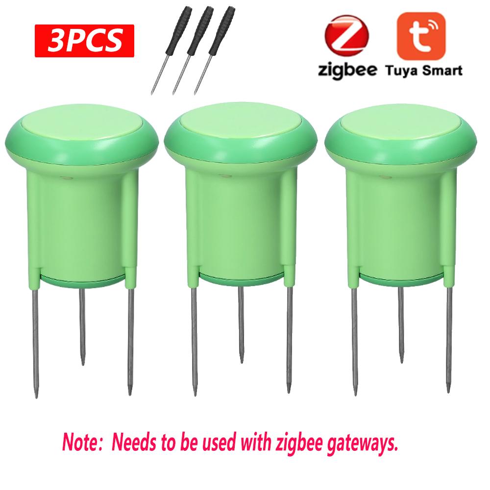 Tuya ZigBee Soil Tester Temperature Humidity Sensor IP66 Tuya APP Control Support View History Device Sharing Use with Gateways