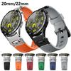22 мм резиновый петлевой ремешок для huawei GT5 GT4 46 мм amazfit balance GTR 4 sports 20 мм мужской ремешок для samsung galaxy 7/6/5/4 44 мм 40 мм