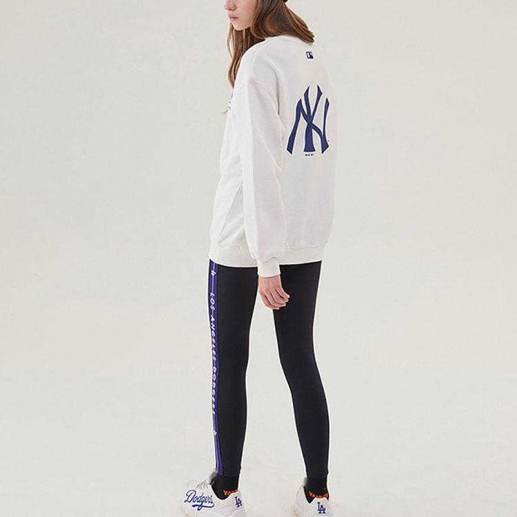 New MLB Sweatshirts Unisex Ivory White 31MTC2941-50I