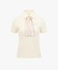 FAIRLIAR GOLF Silk Scarf Set T-Shirt (Cream)