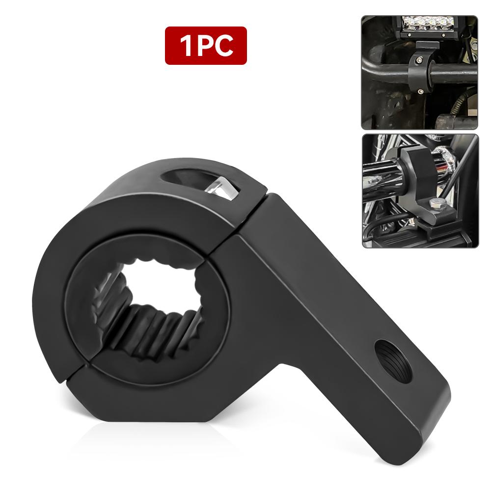 Motorcycle Accessories LED Headlight Spotlight Clamps Bracket Tube Mount for Motorcycle Fog Light Auxiliary Lamp Holder Moto