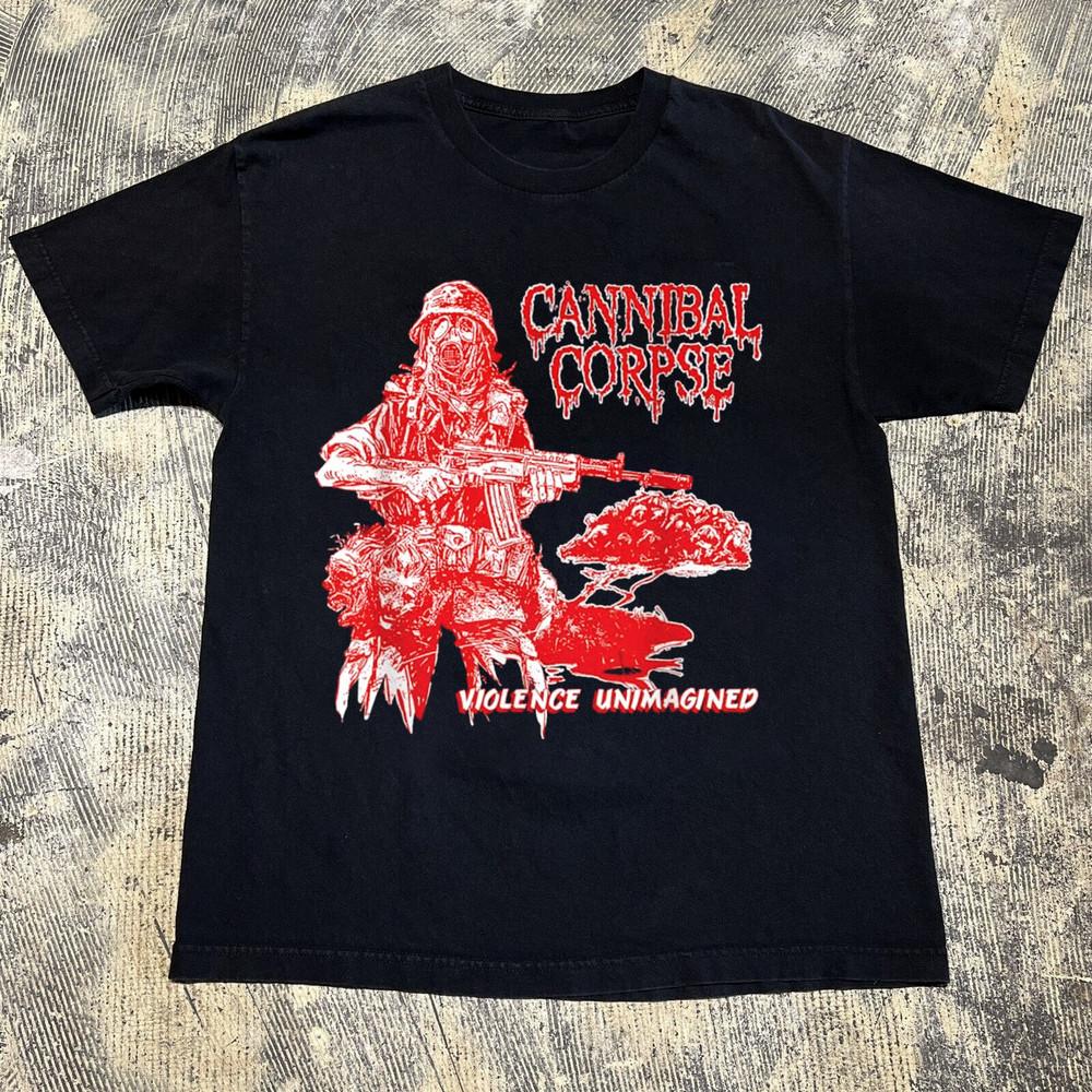 НОВАЯ Футболка унисекс Cannibal Corpse Band Tour 2024 Черная Все размеры