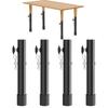 4Pcs Table Leg Extender Table Workbench Height Extender Easy To Install Use Straight Or Curved Leg Folding Table Leg Extender