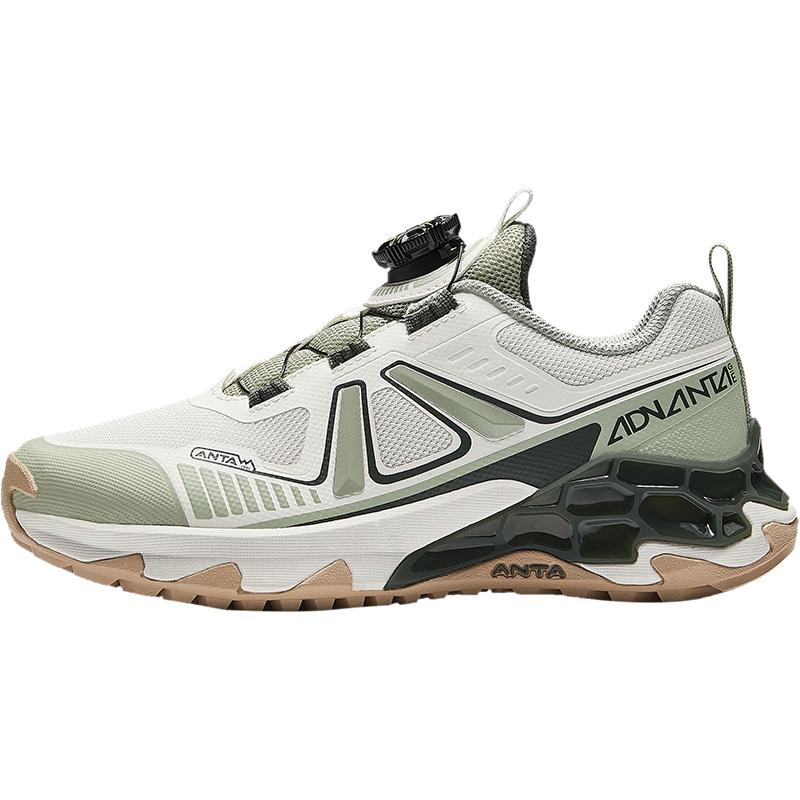 Anta Kids Pangolin Synthetic Leather Mesh Comfortable Versatile Physical Test Non-Slip Wear-Resistant Low-Top Running Shoes A22445521-1