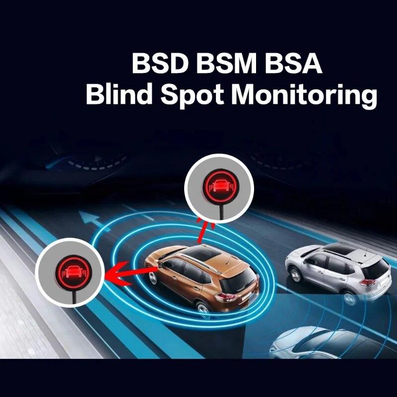 Автомобильная система мониторинга слепых зон Bsd объектив световая сигнализация радар безопасность вождения ультразвуковой датчик расстояние помощь инструмент смены полосы движения