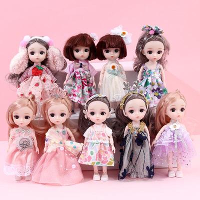 Кукла-наряд Бао Бэйди: Игрушка для девочек BJD 16 см с 13 шарнирами. Идеальный подарок на день рождения принцессы для детей.