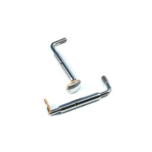 STRADPET Titanium SCALLOP Chinrest Screws for Violin Stradpet Titanium Chinrest Fittings for Violins with Hook Scallop Model