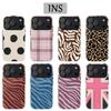 Clmj Розовый Чехол-Клетка для Телефона IPhone 17 17e 16e 16 15 14 13 12 11 X XS XR XSMAX 7 8 Air Pro Max Plus Двухслойная Задняя Крышка