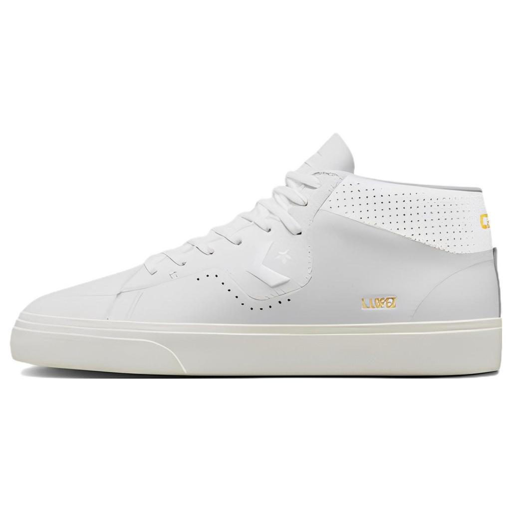 Converse Louie Lopez Pro Mid Mono Leather - White Egret Unisex Sneakers A05090C