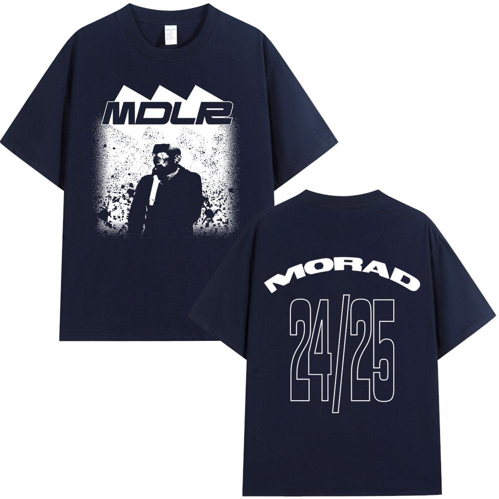 Rapper Morad MDLR 2025 Tour T Shirt Fashion Hip Hop Street Short Sleeve Tshirts Unisexs Women High Quality Cotton Comfort Tshirt