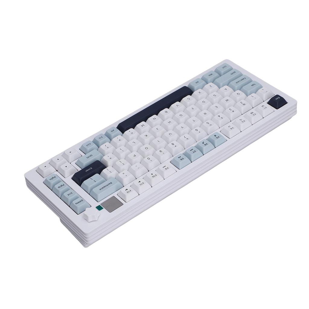 75 Wireless Mechanical Gaming Keyboard with Multimedia Display Crmy Sound Hot Swappable Pre Lubed Linr  es Gasket Structure RGB Backlit