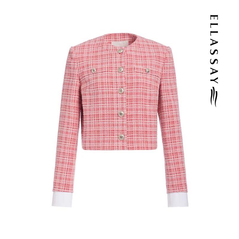 ELLASSAY Изысканная короткая куртка с комбинированными манжетами