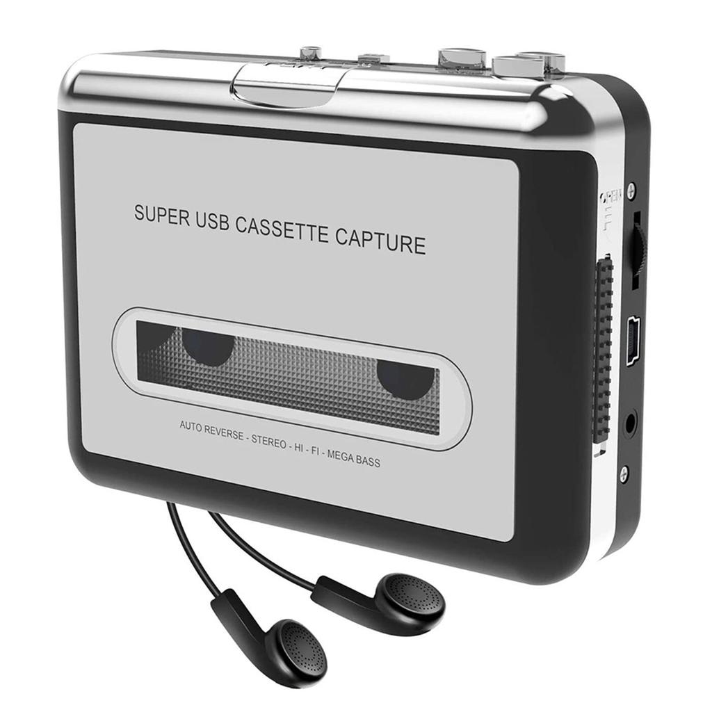 USB-кассета для захвата ленты на ПК, MP3-CD-конвертер, цифровой аудио-музыкальный плеер с наушниками