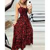 New Women'S Clothing Daily Temperament Elegant Casual Pure Desire Sexy Printed Jumpsuit Long Skirt Light Dress High-End Party Dress