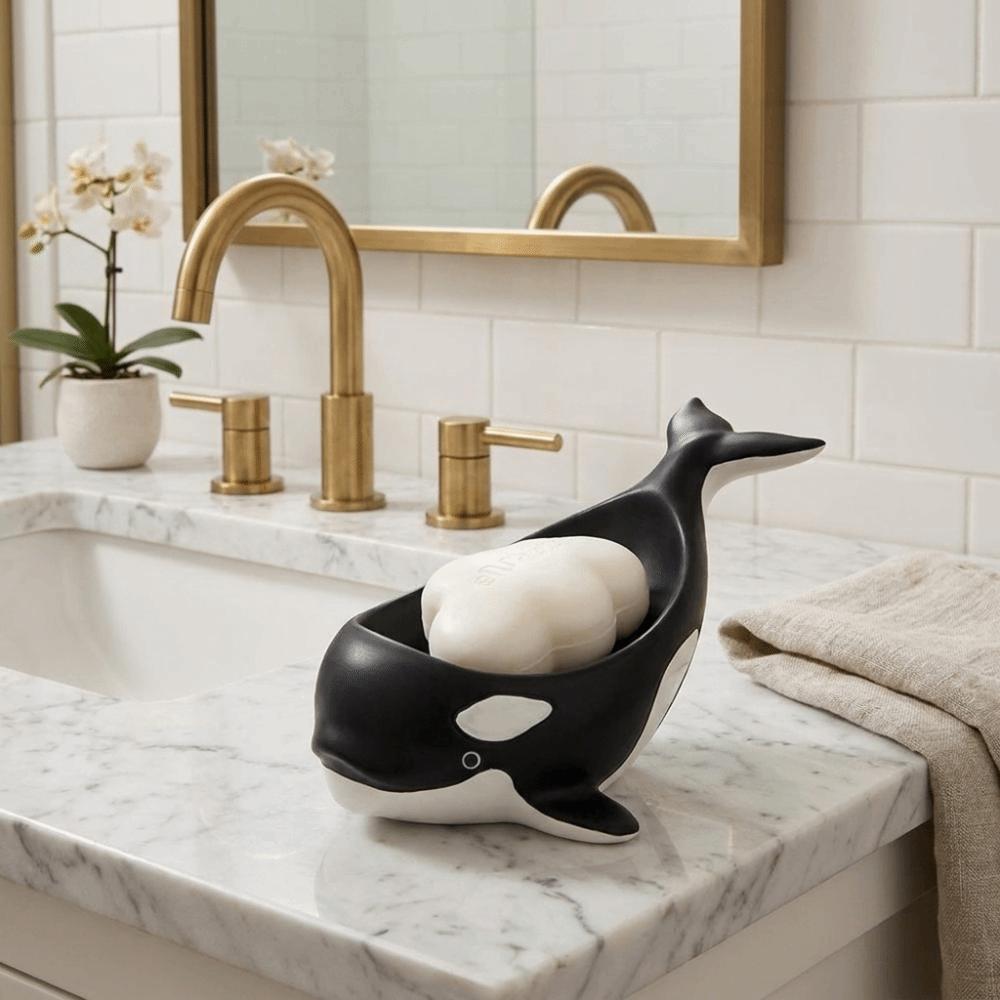 Resin Soap Storage Rack Waterproof Soap Tray Animal Design Soap Stand Bathroom