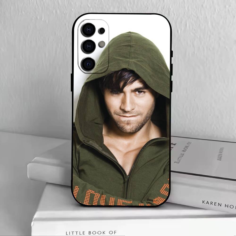 Чехол для телефона Singer E-Enrique Iglesias Черный Силиконовый Мягкий Для Samsung S25,S24,S21,S22,S23,S30,Ultra,S20,Plus,Fe,Lite