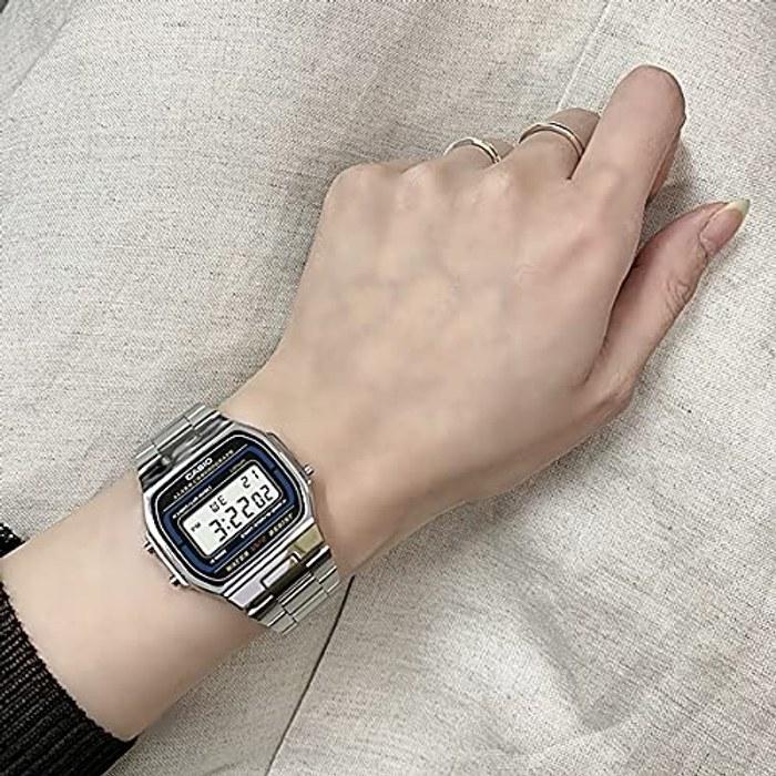 Casio CASIO Парные часы Мужские Женские Пара Цифровые Дата Календарь Дешевые Casio A164WA-1QJHA164WA-1QJH Часы [Оригинал Япония]