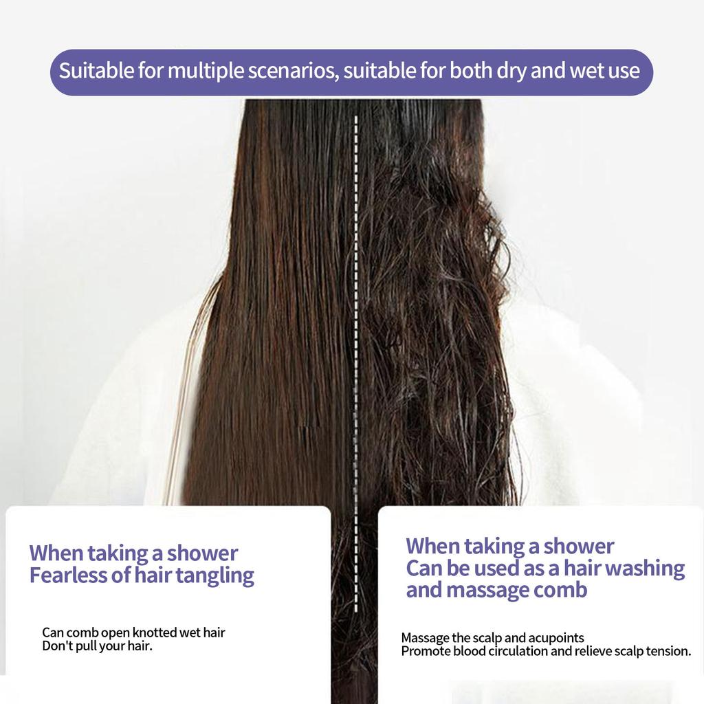 Щетка для распутывания волос, расческа для сушки и укладки волос, уменьшает ломкость, расческа для завивки волос для женщин, мужчин, детей