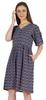 Bimba Printed Summer Shift Dress For Women V Neck Short Dress W  Pockets Western Midi
