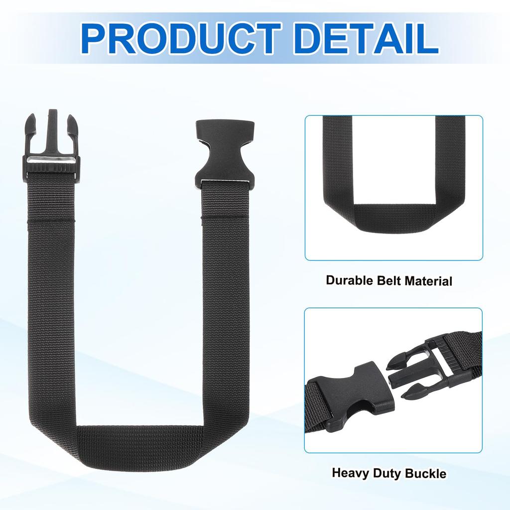 uxcell Fanny Pack Extension 45cm x Belt Bag Extension Straps for Waist and Black 6-Pack Straps, 2.5cm, Bags, Pouches, Backpacks,