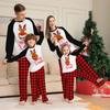 Christmas Parent-Child Set Round Neck Long Sleeve Plaid Christmas Home Wear Set Family Set