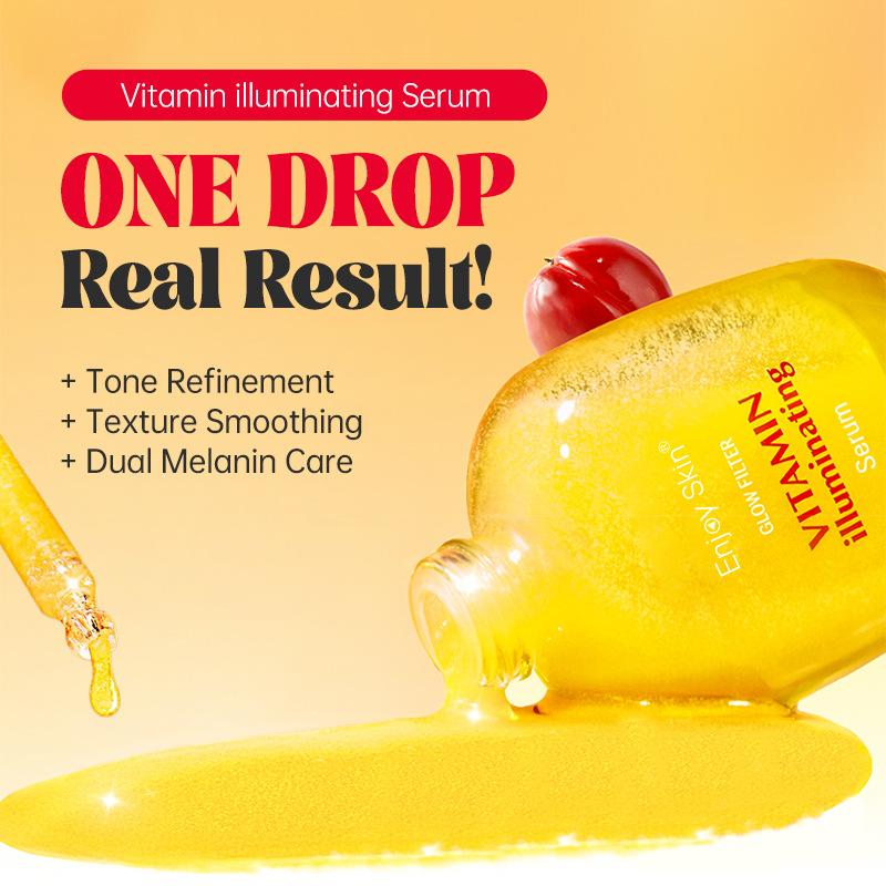 Vitamin C Brightening Serum with Niacinamide Ceramide Repair Hydrating Moisturizing Face Serum