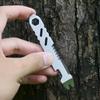 Multifunctional Steel Pry Bar Scraper Fire Starter Tool For Outdoor Survival Camping Hiking And Emergency Situations