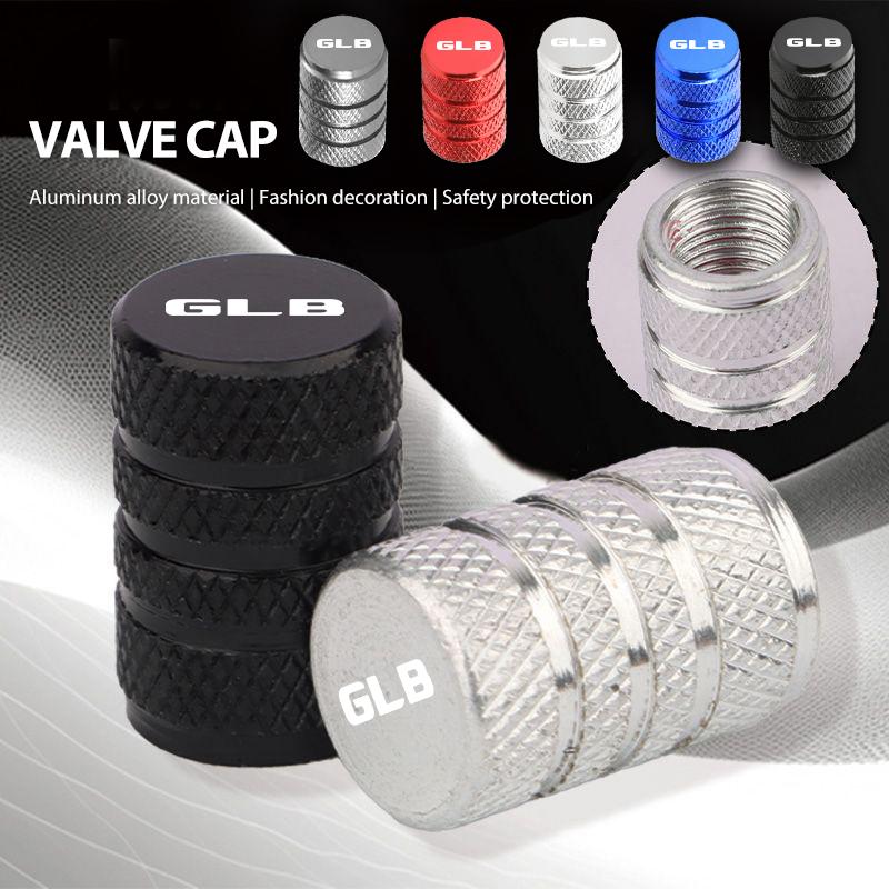 For Benz w1Car Knurling Style Tire Valve Stems Cap Tire Wheel Stem Air Valve Cap Accessories For Benz AMG B-CLASS W203 W204 W205 GLB GLC