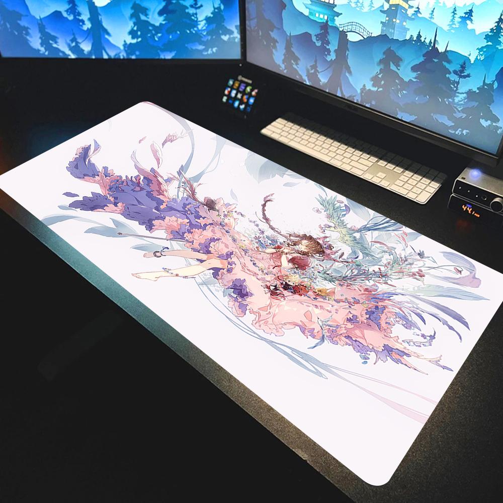 90x40cm Final Fantasy Vii Lockhart Large Mousepad Gaming Accessories Gamer Keyboard Desk Mat Pc Accessories ESports Mouse Pad