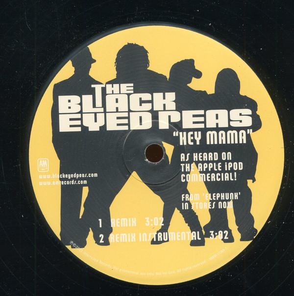 12-дюймовая пластинка BLACK EYED PEAS Hey Mama Remix AMRR110691 AM Records 2003 US Rap HipHopRB Б/у