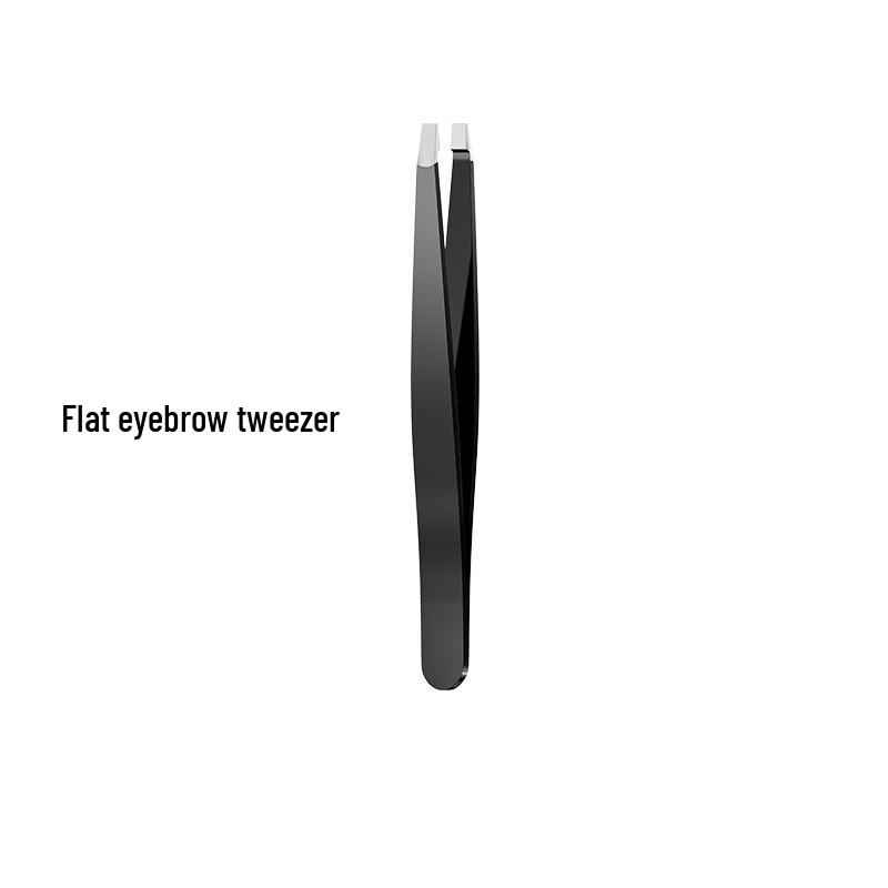 Stainless Steel Eyebrow and False Eyelash Tweezer Set - 4 Piece Hair Removal & Beauty Tool Kit