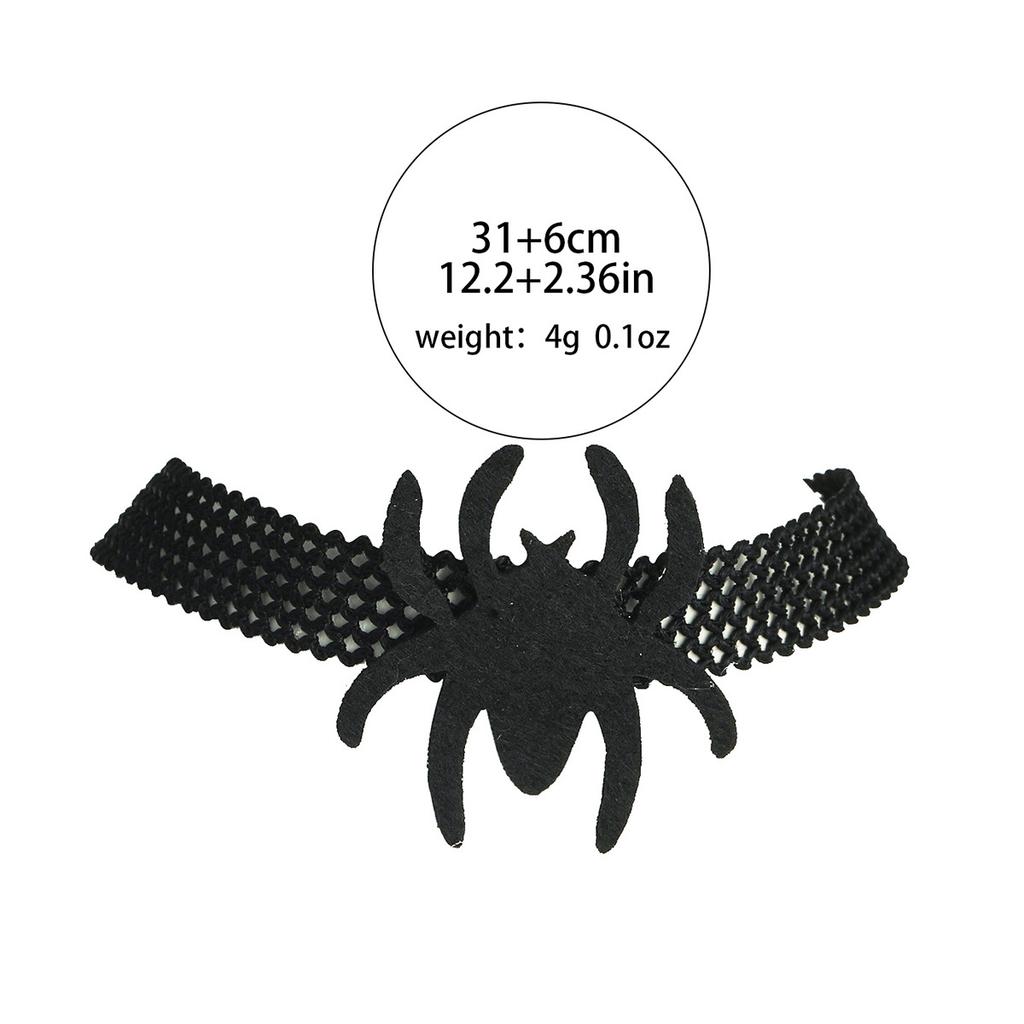 Хэллоуин темное ожерелье-чокер с пауком, готическое преувеличенное ожерелье-цепочка на ключицу, праздничное ожерелье-воротник