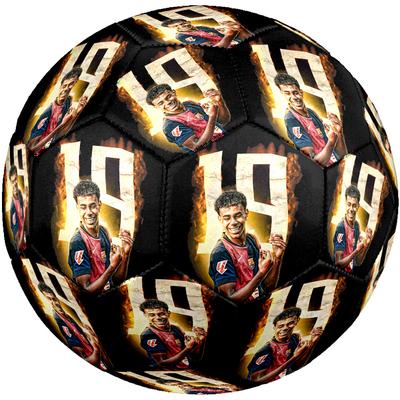 Flaming Number 19 Celebration Soccer Ball Size 5 Football Machine Sewn Outdoor Universal Football Perfect Gift for Sports Enthusiasts