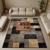 Современный прямоугольный ковер для гостиной, геометрическое украшение, декор для кабинета, спальни, противоскользящие напольные коврики, легко чистящийся коврик для входной двери