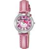 [Citizen Q&Q] Часы Аналоговые Hello Kitty Водонепроницаемые Кожаный Ремешок VW23-130 Женские Розовые