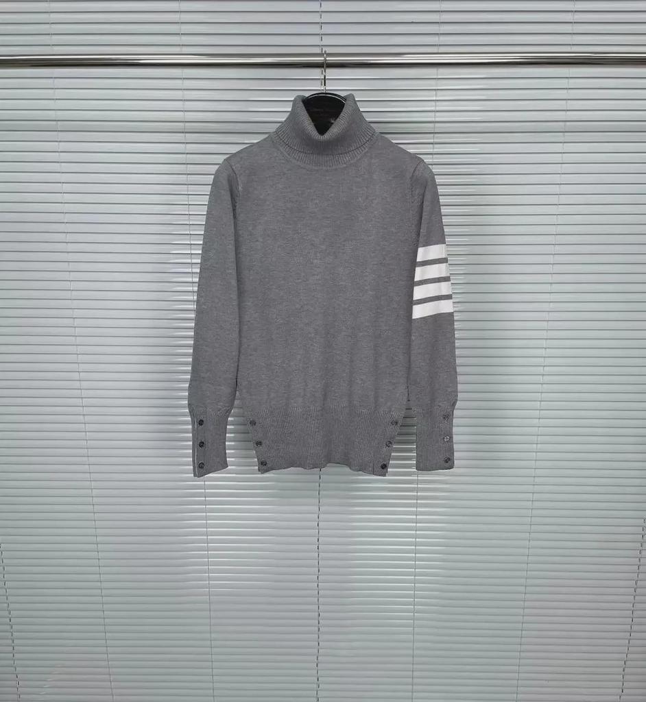 Классический шерстяной свитер-водолазка с четырьмя перекладинами унисекс на осень/зиму