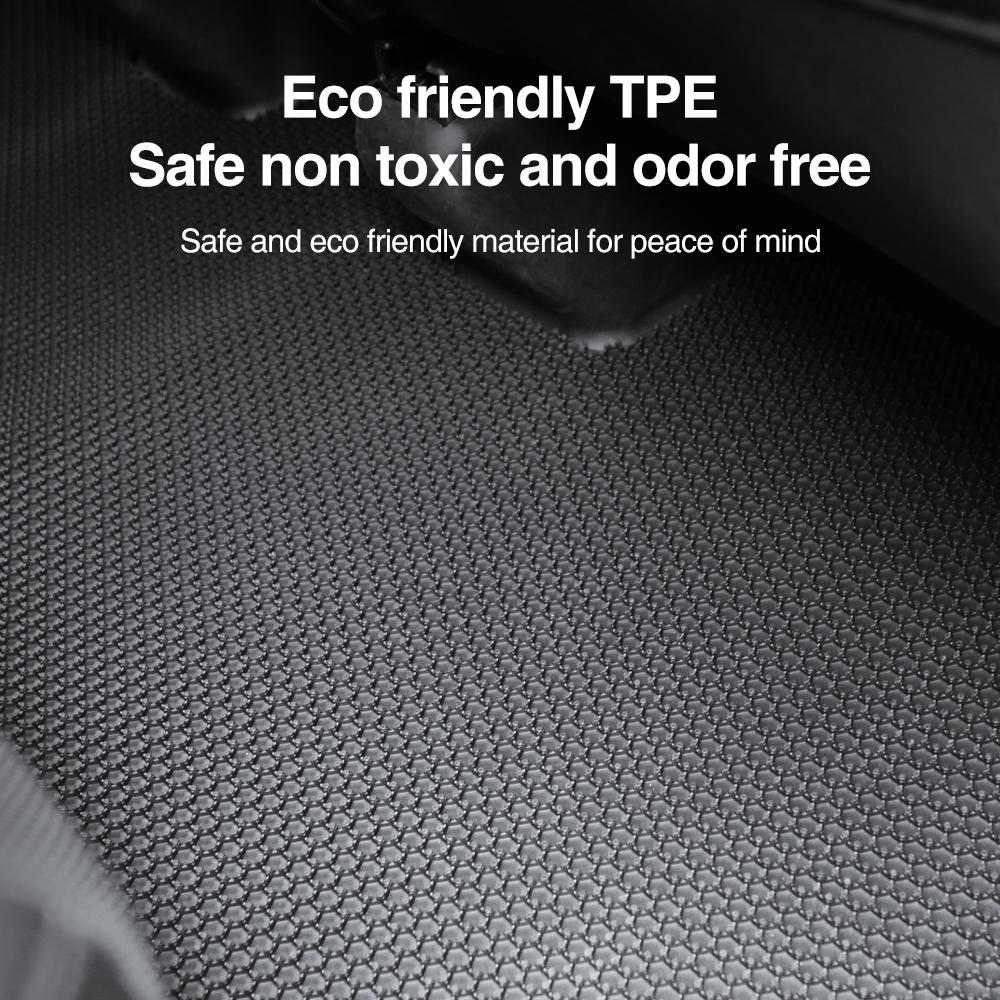 Heenvn For Tesla Model Y Juniper 2025 2026 TPE Car Floor Mats All-inclusive Threshold Foot Pads Protective Interior Accessories