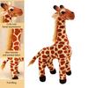 Мягкая игрушка жираф для детей, мягкая, удобная для детей, плюшевая, пушистая, подарок на Рождество, реквизит для фотосъемки