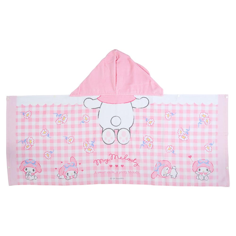Sanrio Полотенце с капюшоном My Melody My 75 x 120 x 1 Персонаж SANRIO 052621, Мелоди, см,
