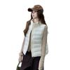 Autumn and winter new women's short down cotton vest stand-up collar loose versatile warm fashion cotton vest