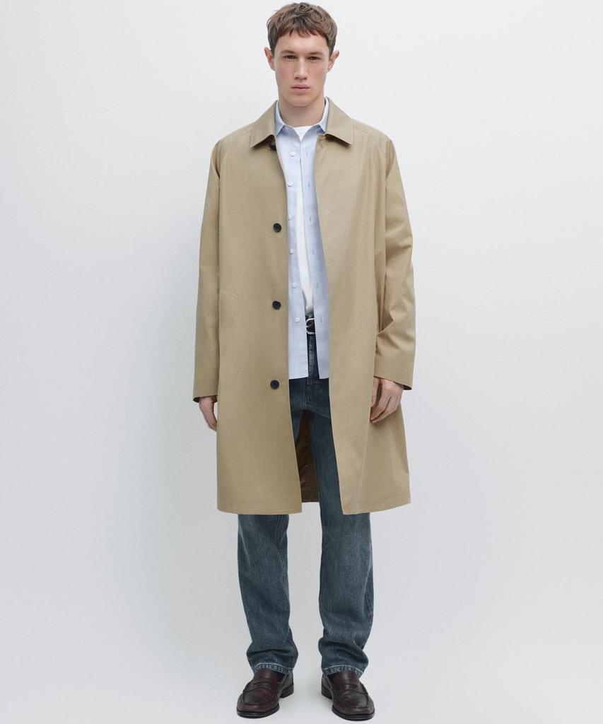 Легкий хлопковый тренч Massimo Dutti
