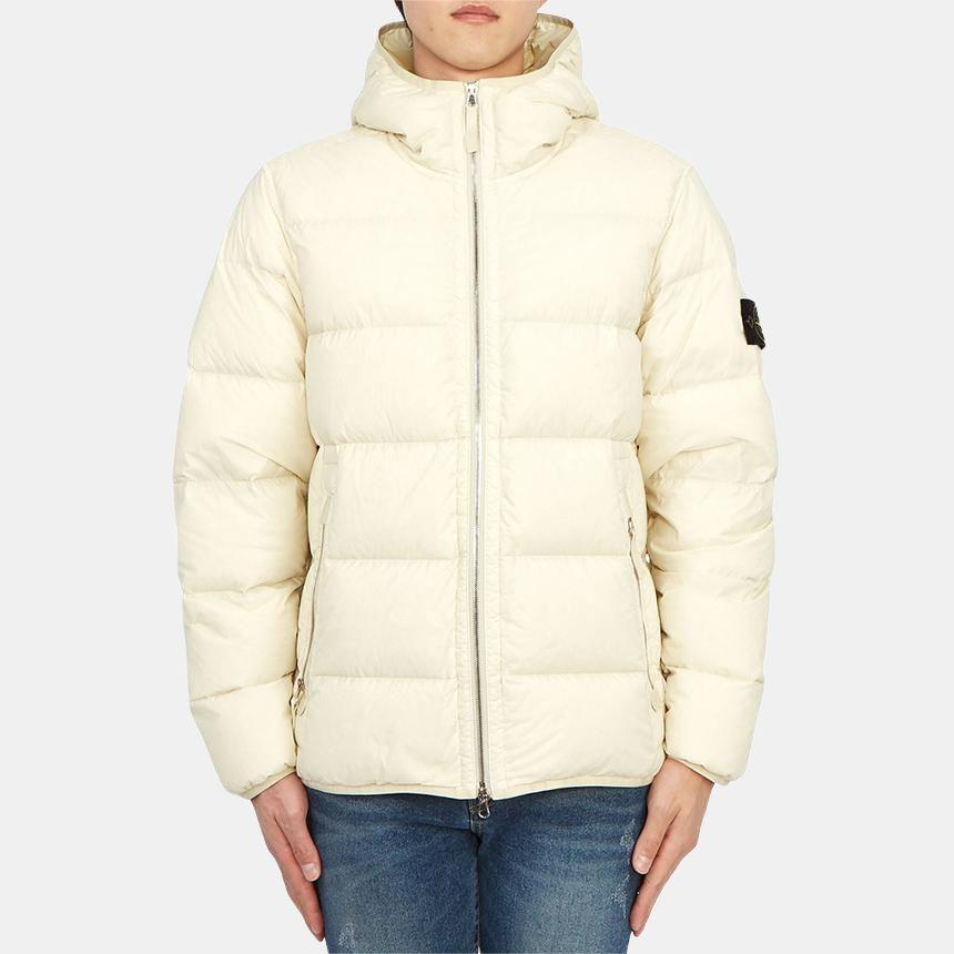 STONE ISLAND Compass Patch Zip Up Puffer Jacket 791543728-V0097