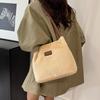 Autumn and Winter Fashion Plush Bag Women's 2025 Casual Versatile Large-capacity Commuter Tote Bag Texture Shoulder Handbag