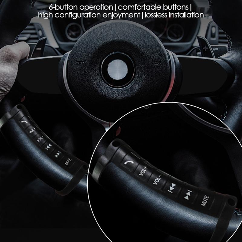 VC-Innovative-Universal Car Steering Wheel Remote Control Button Multi-Function Wireless Bluetooth Control For 2DIN DVD Player