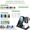 New Trending 15W Fast Wireless Charger Three-in-One Foldable Magnetic Suction Phone Headphone Watch 4-in-1 Electric Charging