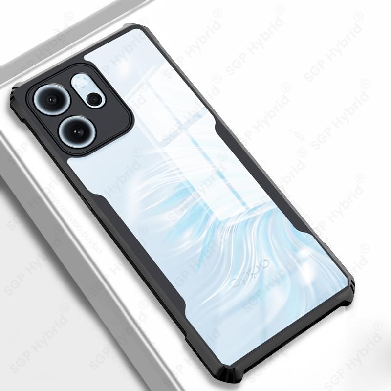 Прозрачный противоударный бронированный чехол из акрила для Oppo Reno 14 Reno14 FS F S Pro 5G с защитой из мягкого ТПУ-каркаса Funda Reno14FS Reno14F