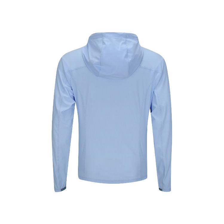 Li Ning Теннисная Серия Минималистичный Логотип Бренда Ветрозащитный Теплый Ветровка с Капюшоном и Длинным Рукавом Женская Верхняя Одежда Снежно-Голубой AFDV828-2